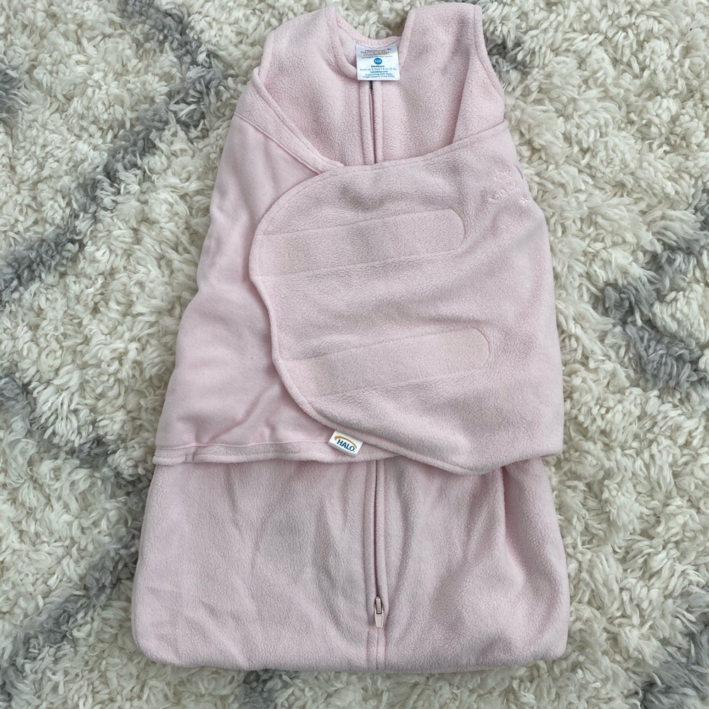 0-3 month microfleece Halo sleepsack swaddle